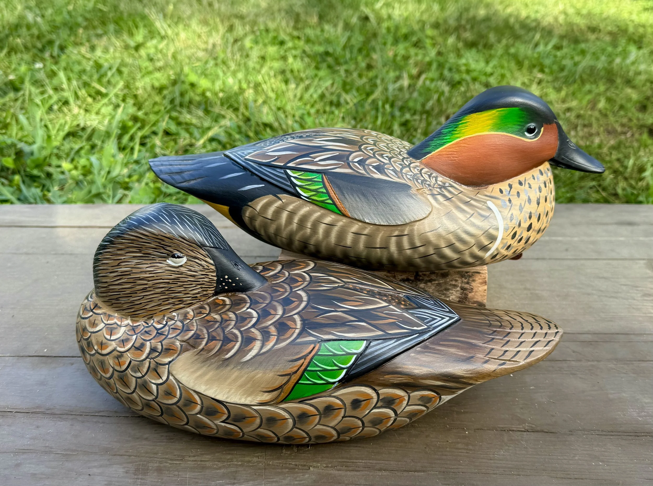 Low head and sleeper teal decoy