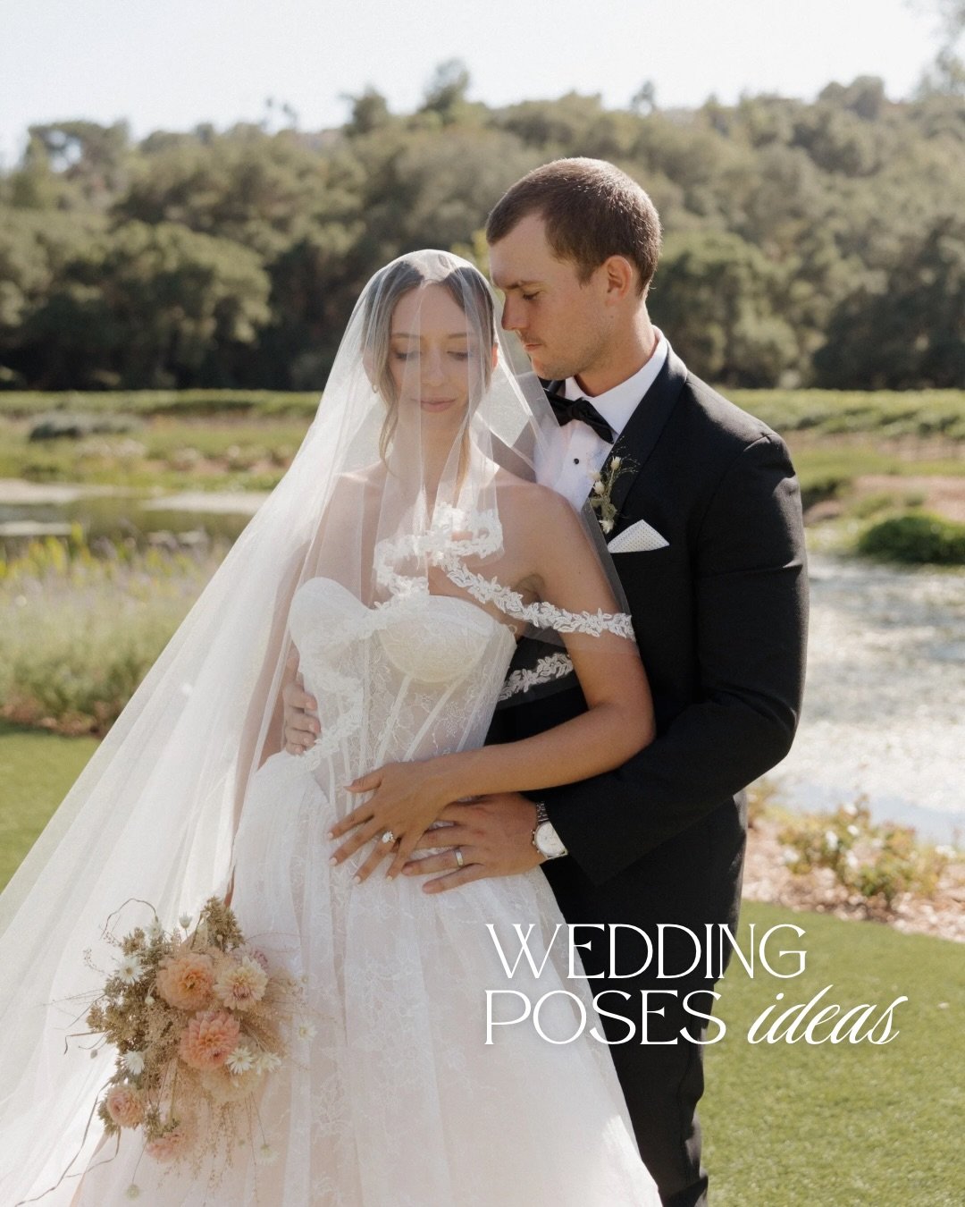 Wedding pose inspiration you&rsquo;ll want to save 🤍✨

From timeless portraits to candid moments, these poses will help you capture the magic, romance, and joy of your big day! 

Save this for your wedding mood board 💍