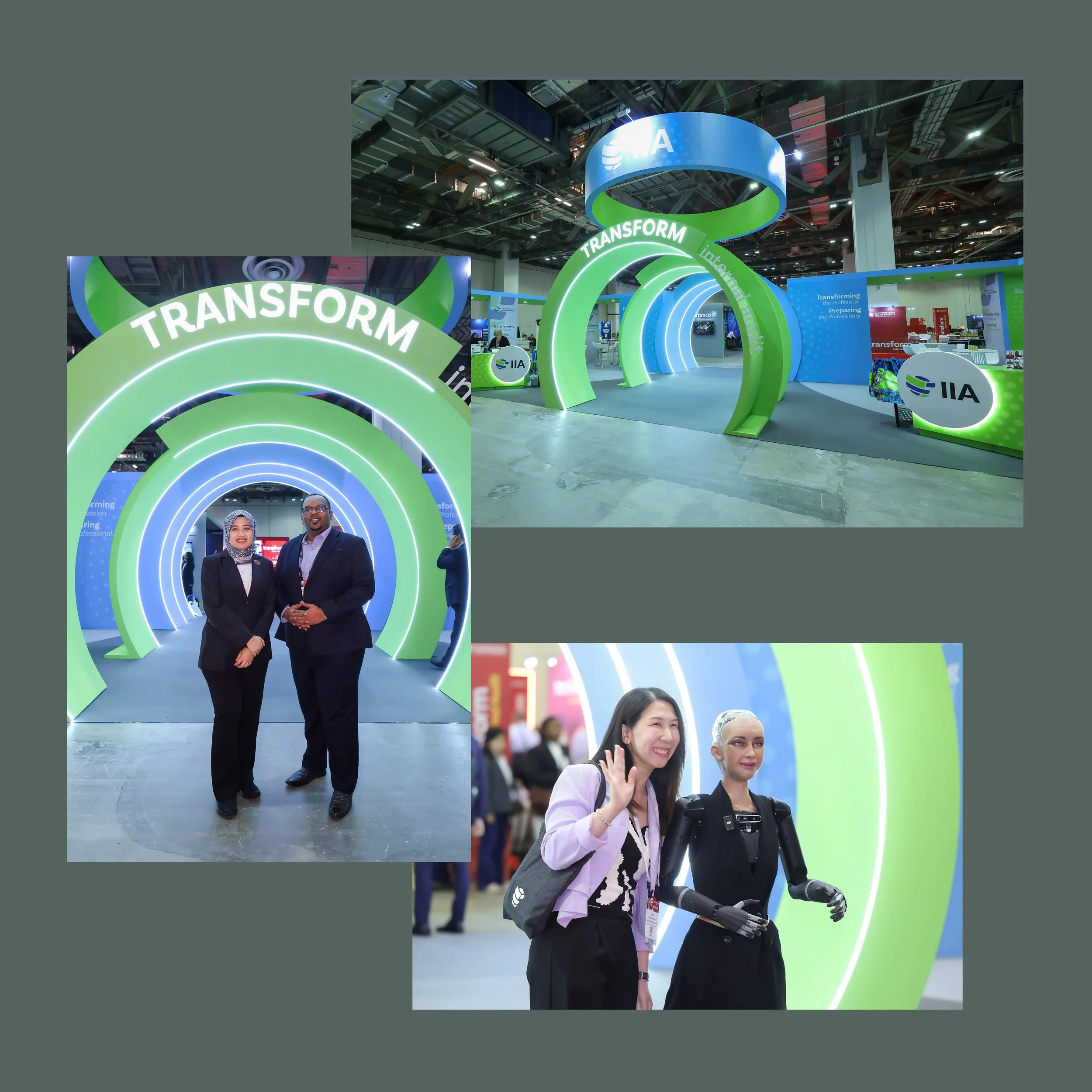 Trade show booth graphics for international conference
