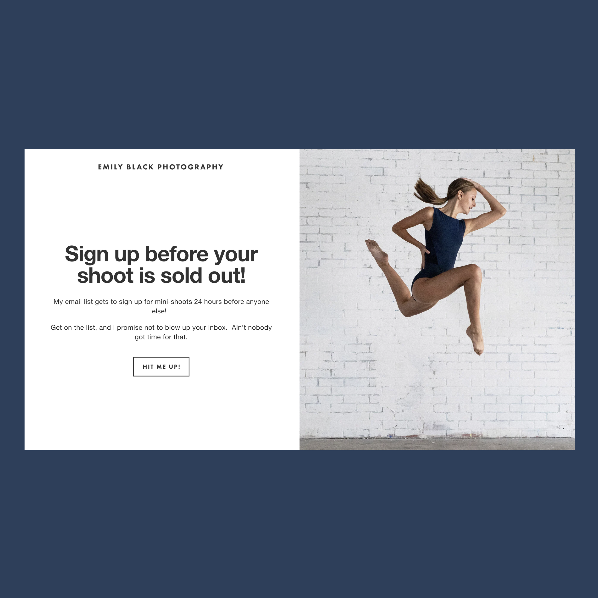 Promotion for Mini-Shoots