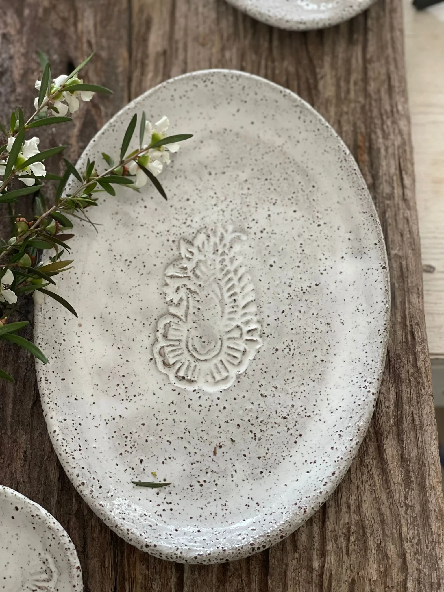 Paisley Oval Side Plates