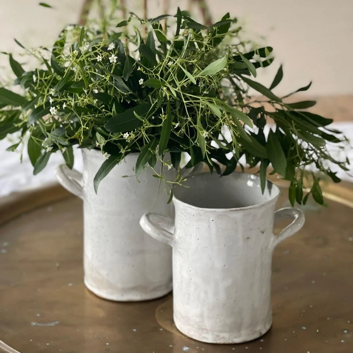 French White Paris Vase Small