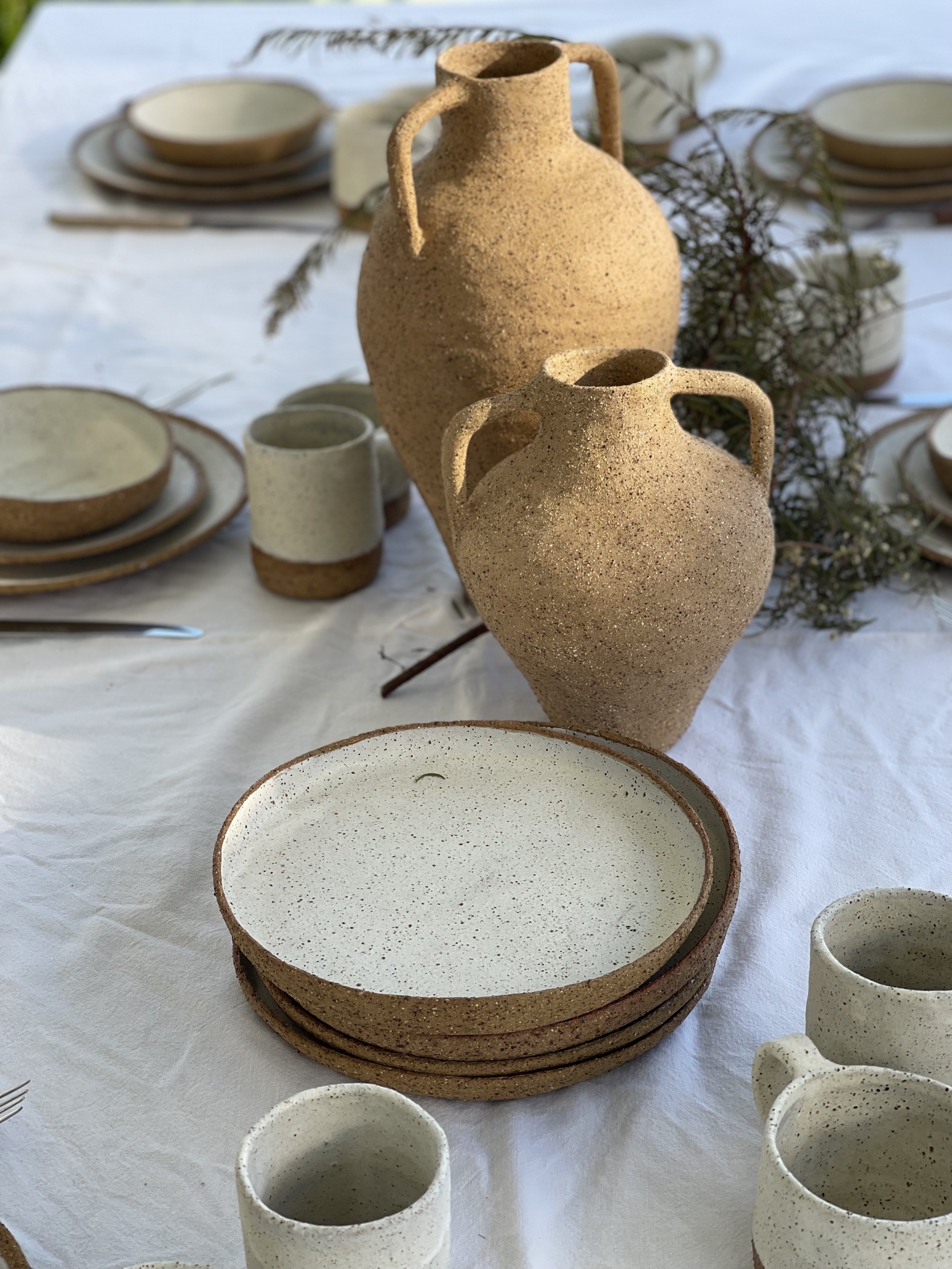 orso Vase Medium – 25cm handmade ceramic vase by Melissa Lellouche with raw matte finish. Part of the Natural Collection.