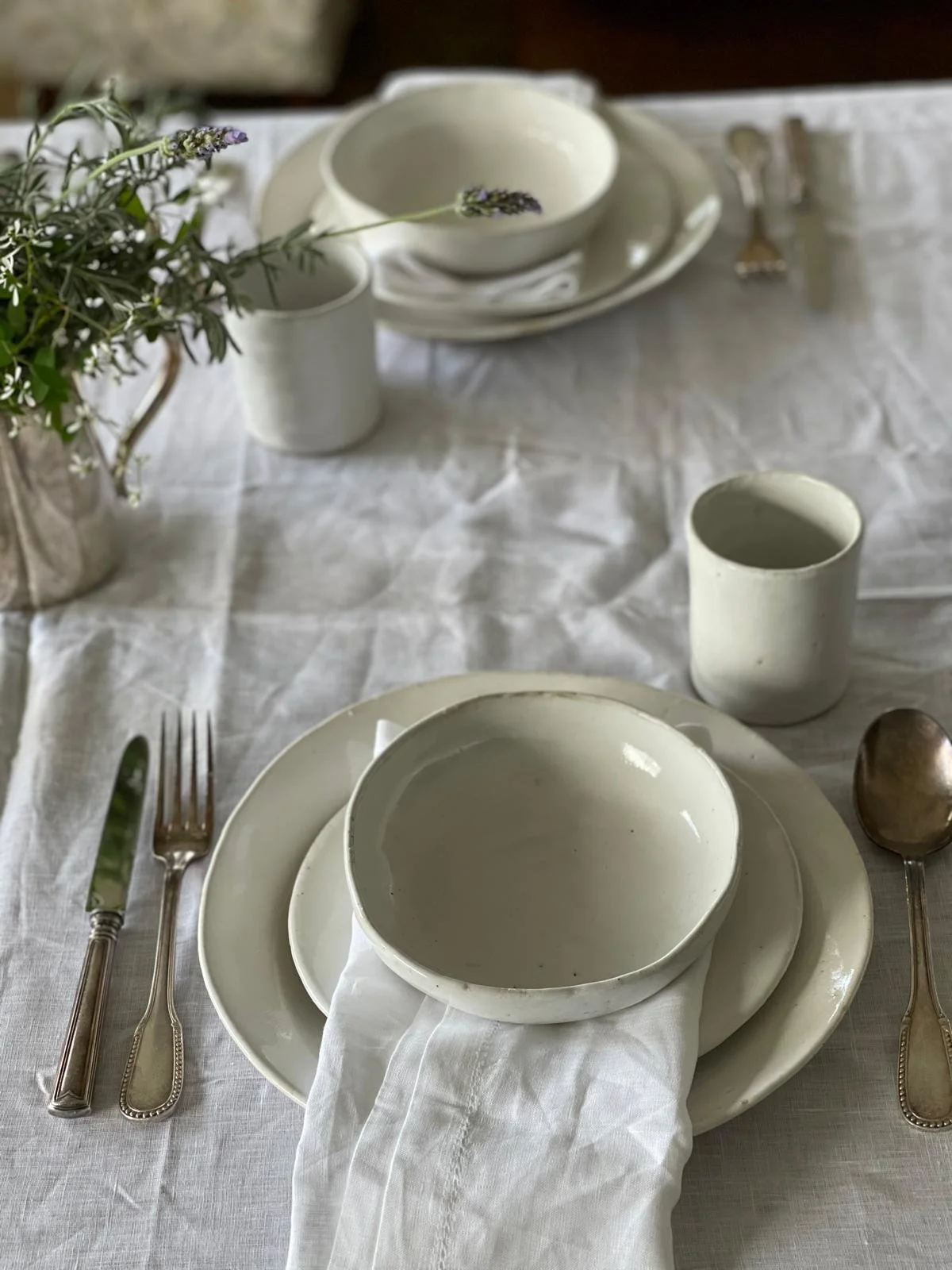 French White Hug Mug