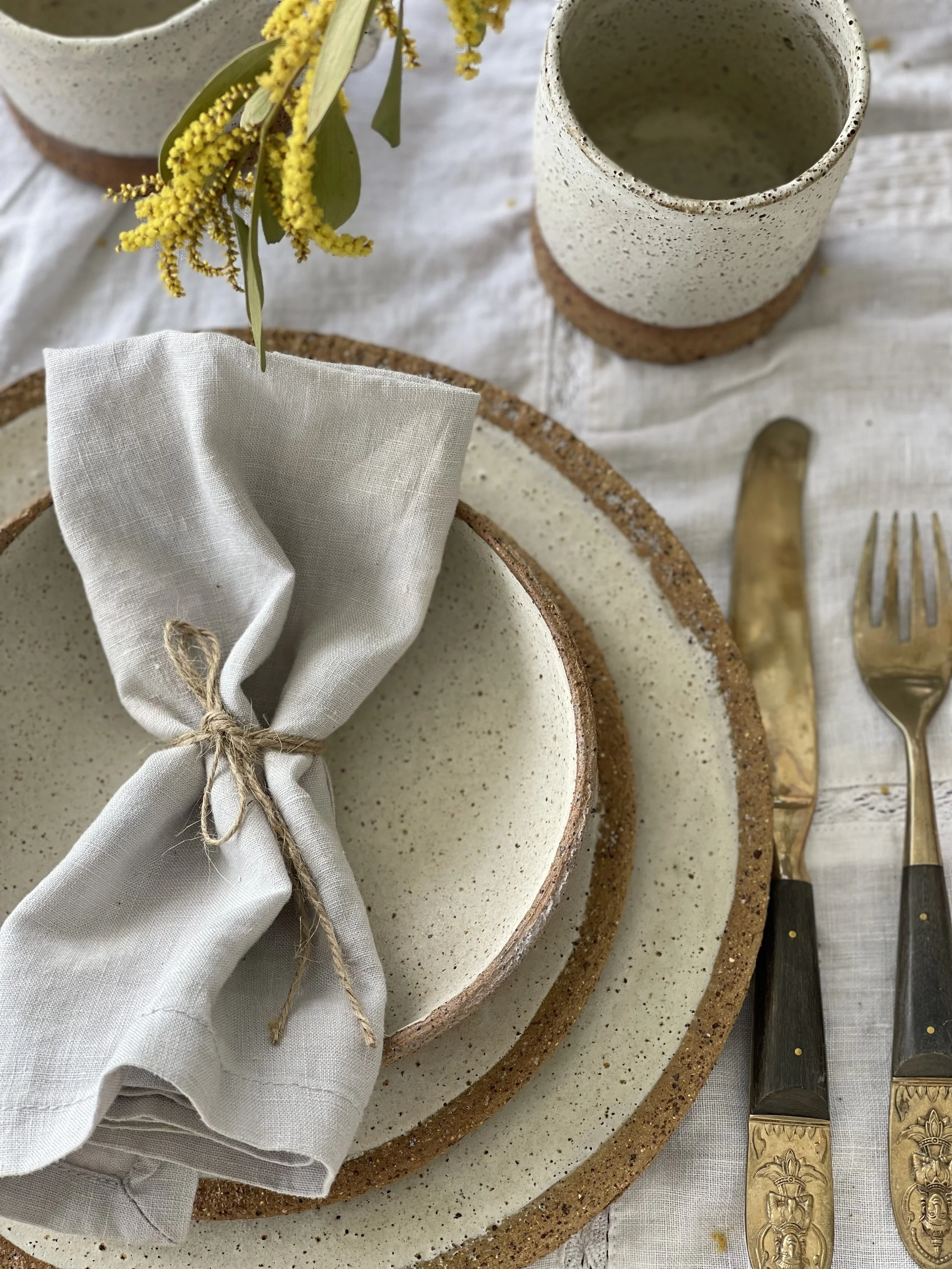 Natural Finish Dinner Plate