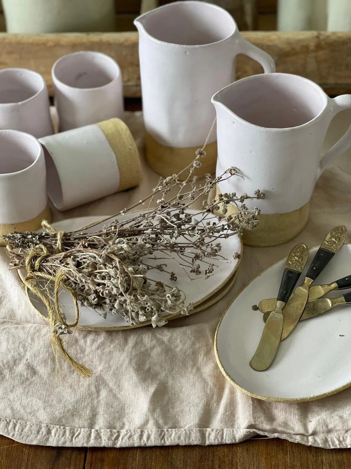 Blush Oval Side Plate – 22cm handmade ceramic plate by Melissa Lellouche featuring a matte blush glaze and raw edge. Part of the Blush Collection.