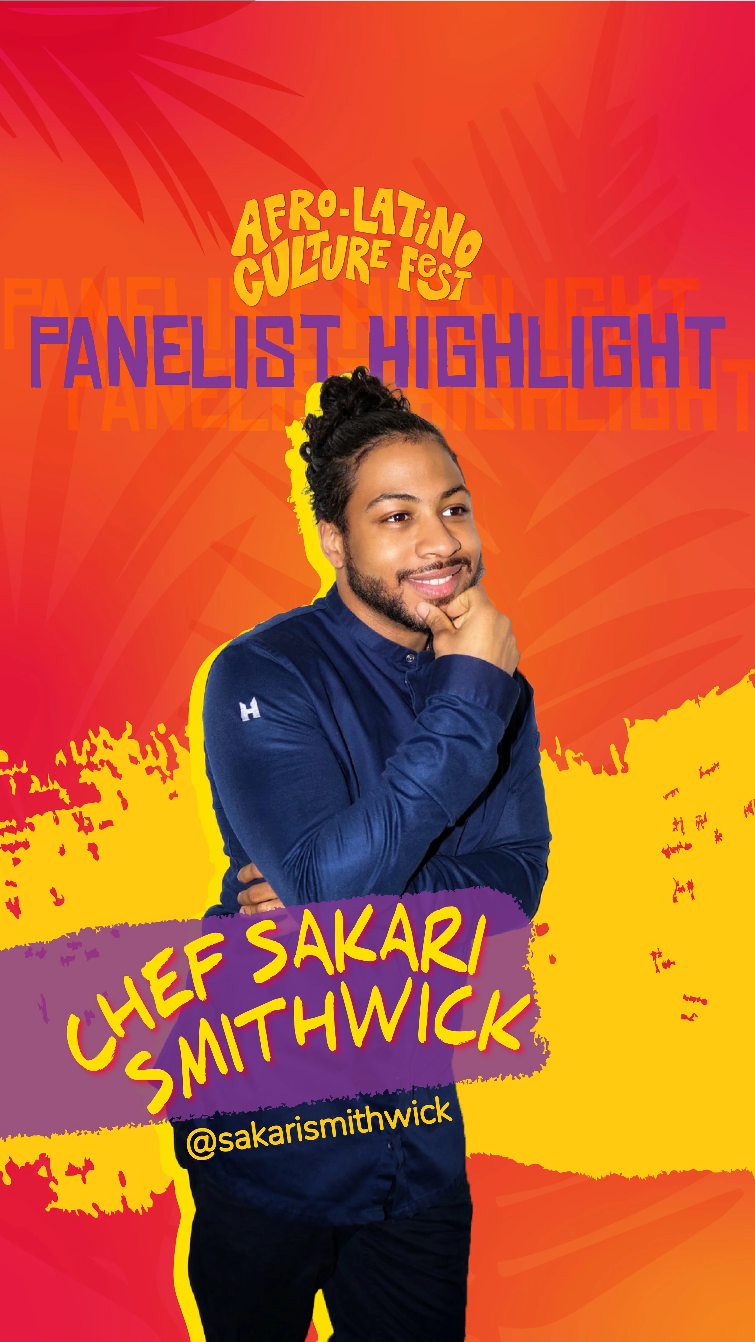 Man with a beard and headset holding his head with one hand, with an apple on top of his head, against a red background with the repeated text "Henry Alexander Kelly" and the words "Host Highlight" at the top.