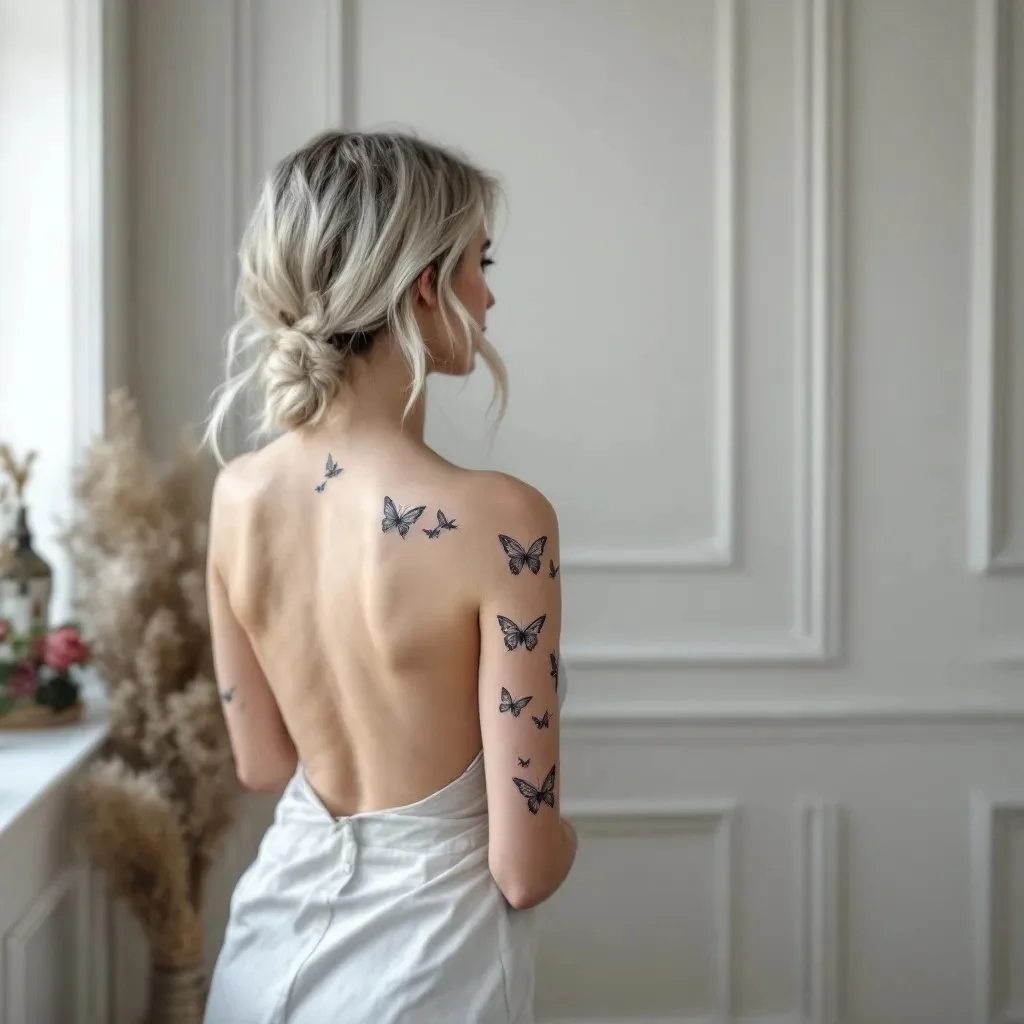 Fine line tattoo work performed at Salvation Beauty Ink in Pembroke Pines