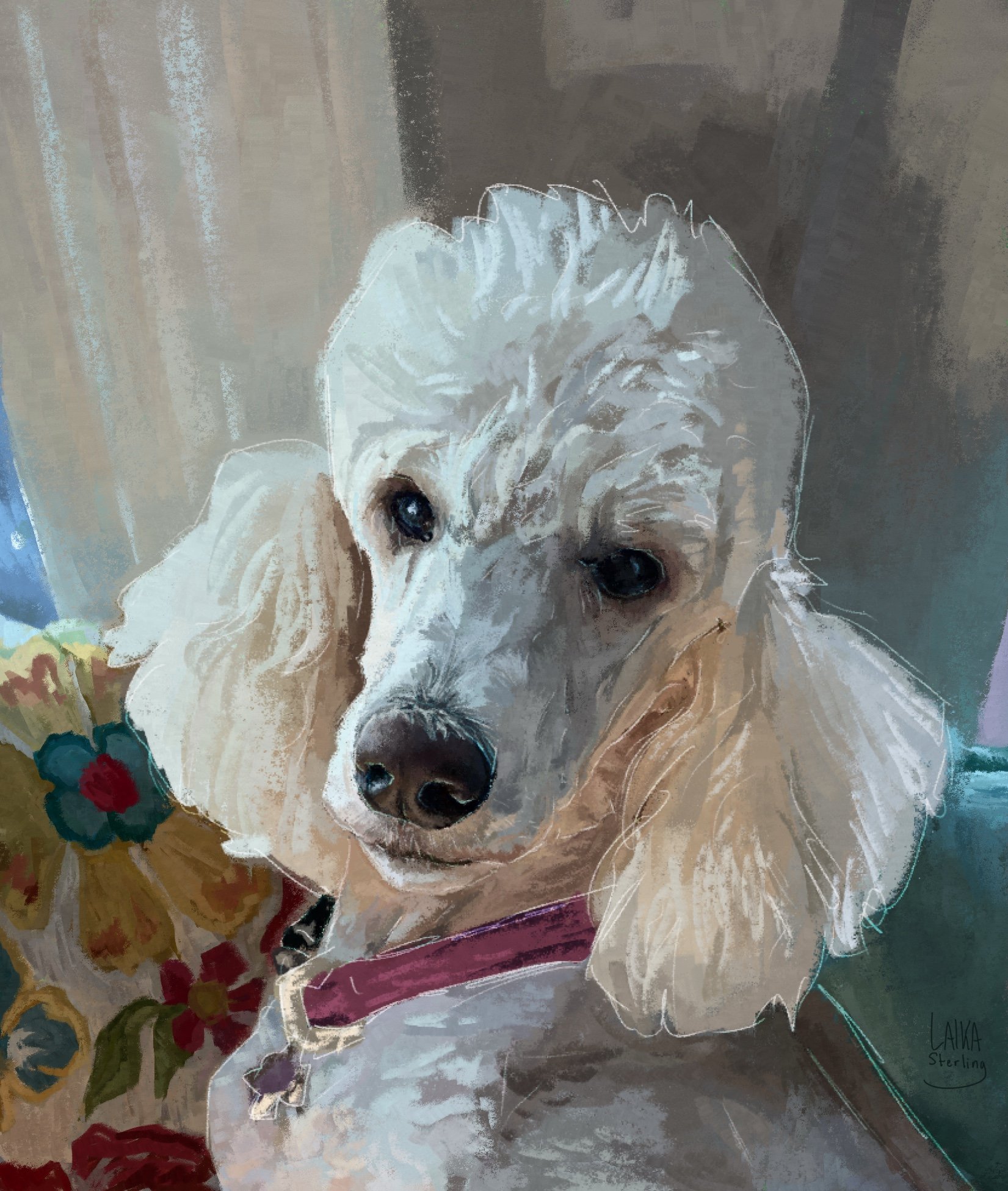 Custom Pet Portrait - Digital, 8" x 10"