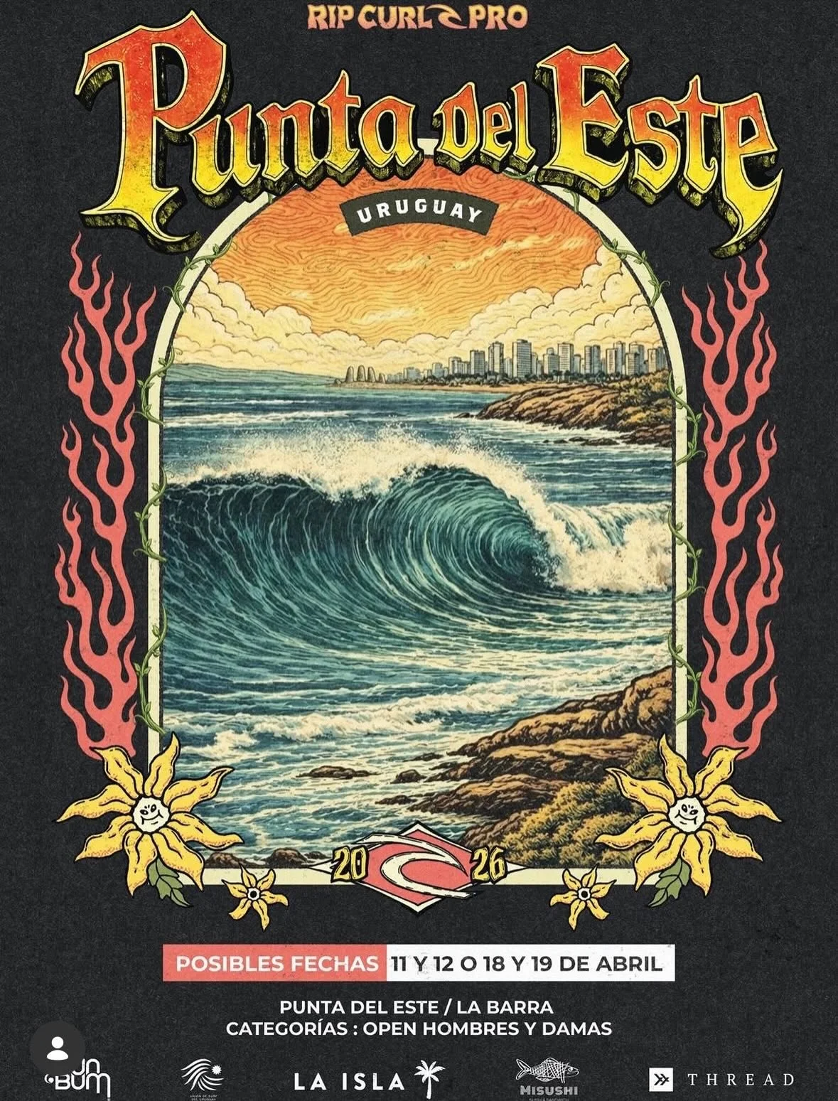 Santiago Gonzalez Campe&oacute;n de la 3era etapa USU. La copa &ldquo;La isla RipCurl&rdquo;
VAMO ARRIBA