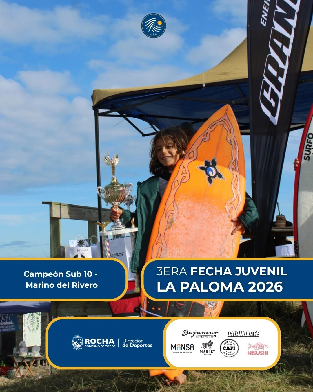 Finaliz&oacute; la 3 fecha del circuito nacional juvenil de surf en la Paloma. Ya tenemos a nuestros campeones y campeonas luego de una hermosa jornada de surfing en la playa Los Botes.

Muchas gracias a @mansa.refrescos @misushi @capi_bar @granolate