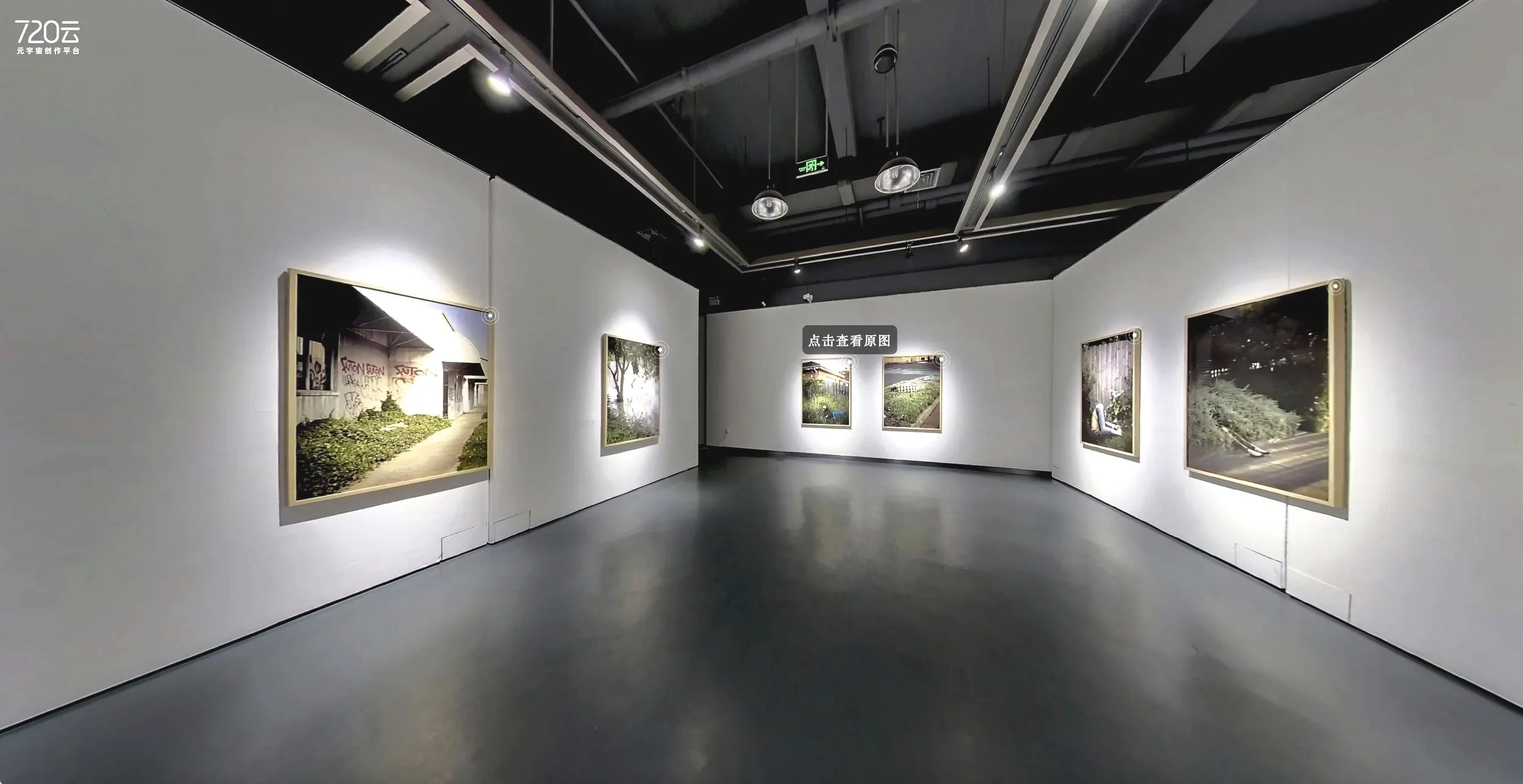 Installation view of "Nature Strip," inkjet prints, variable dimensions, Lishui Festival of Photography, Lishui, China, 2021