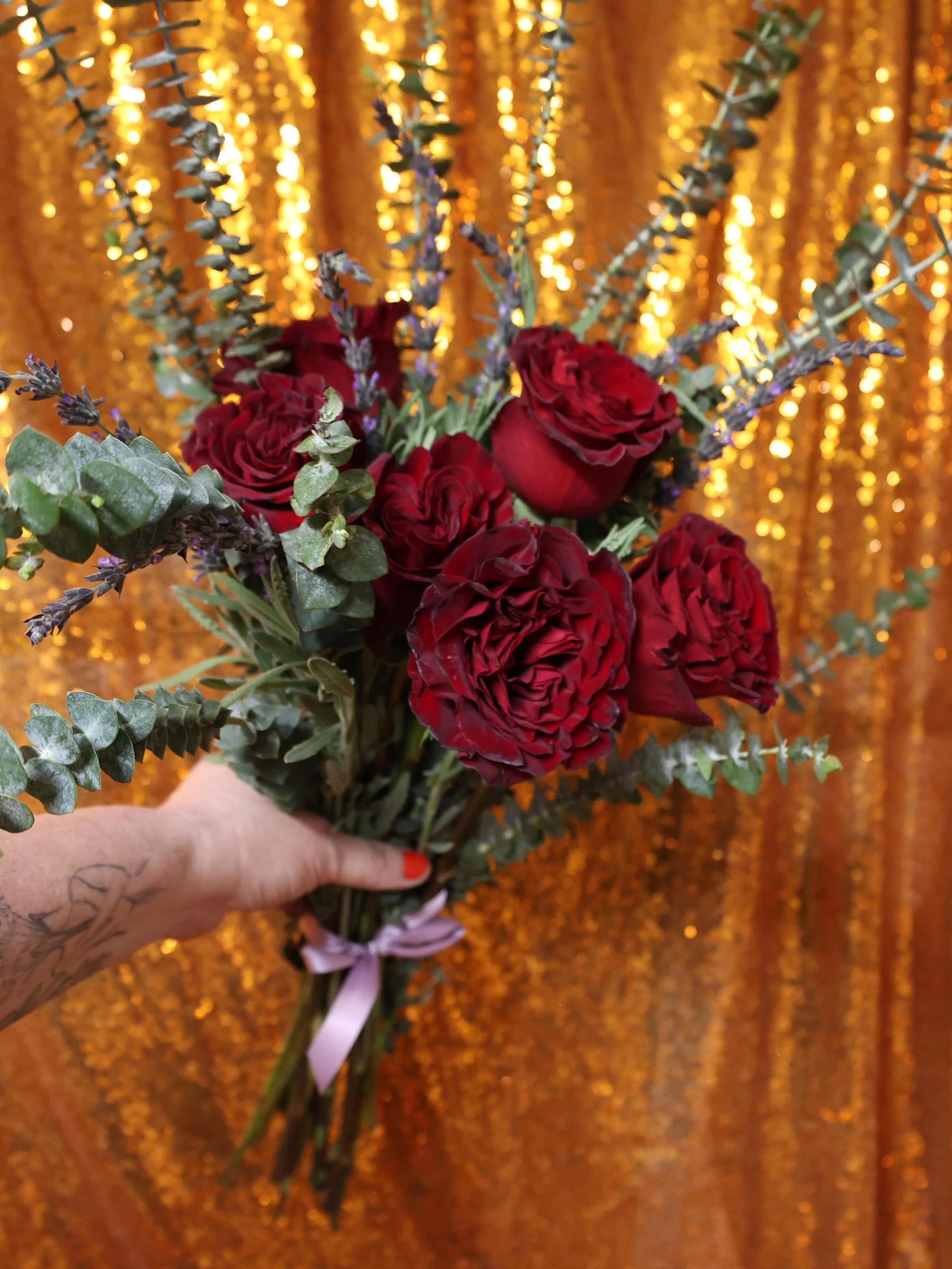 Lady in Red - Hand tied bouquet