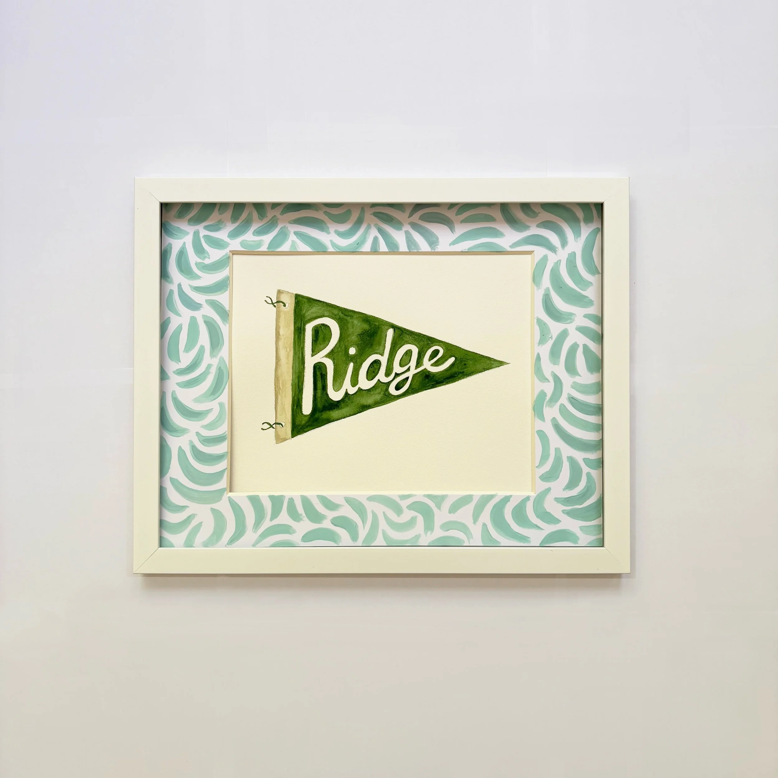 Ridge Pennant Watercolor Art