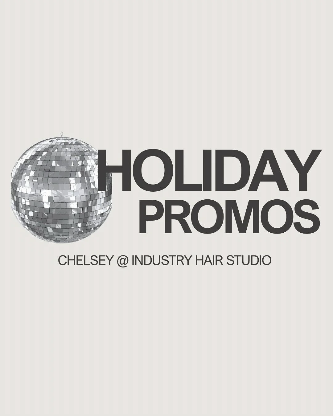🪩✨ Holiday Promos for Nov + Dec

💸 Refer a Friend &rarr; Get $20 Off
I&rsquo;m doubling the referral reward! Refer a friend to come in Nov + Dec and you&rsquo;ll receive $20 off your next appointment. 

💻 Google Review Raffle &rarr; Get $20 Off 
-