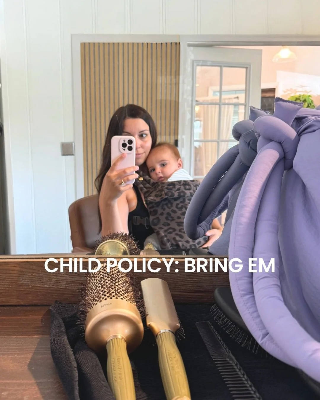 Motherhood is unpredictable and so is childcare 🙃
Your appointment is still yours&hellip; kids and all. I&rsquo;ve had babes sleeping in strollers, toddlers on iPads, and more tiny supervisors than I can count.
Bring them. We&rsquo;ll figure it out 