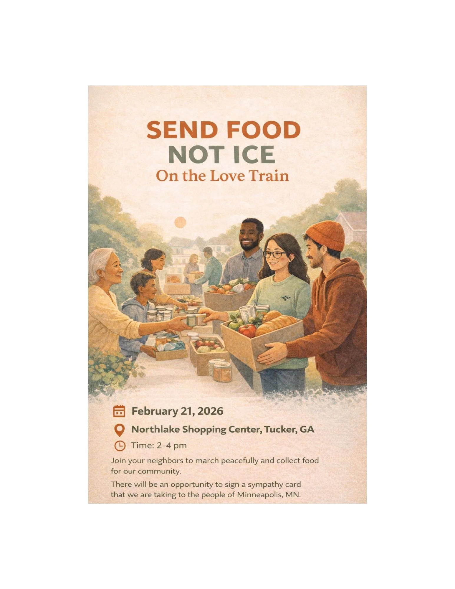 Send Food NOT ICE