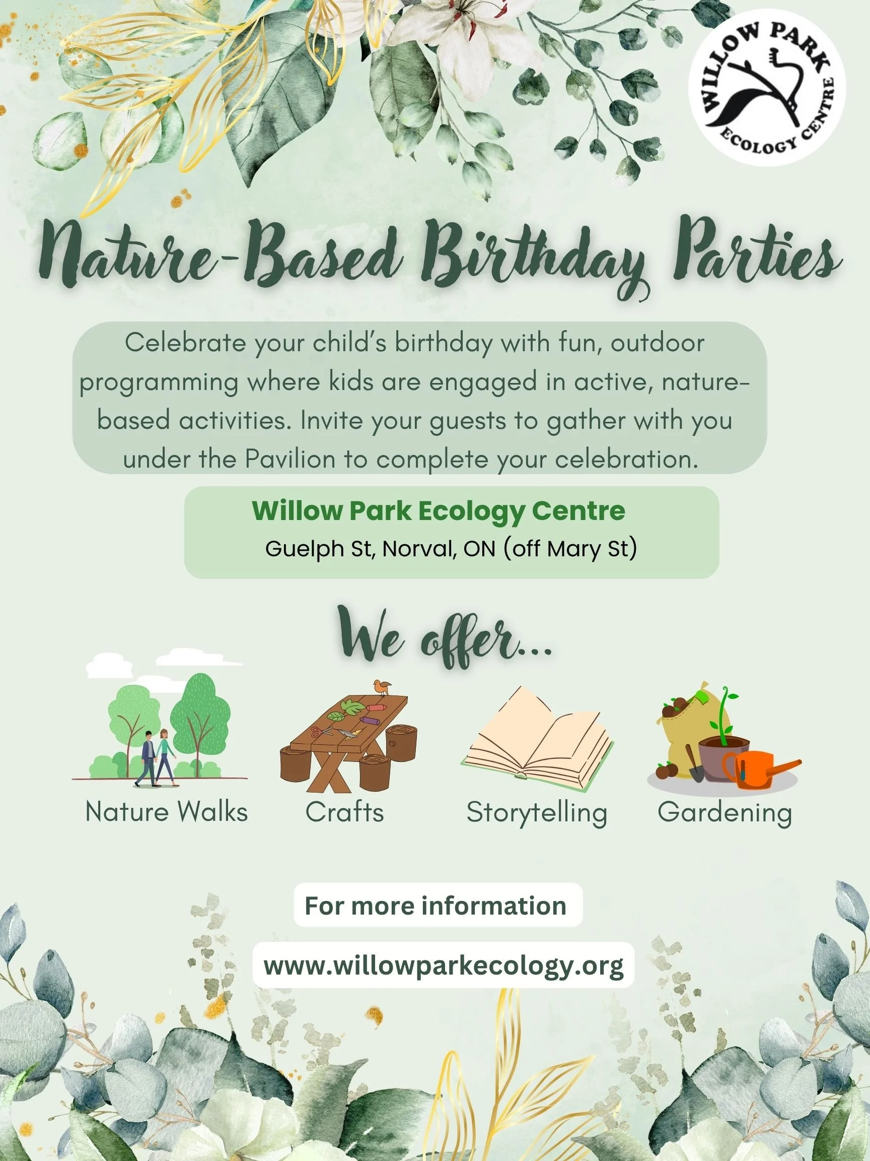 Nature based Birthday Parties