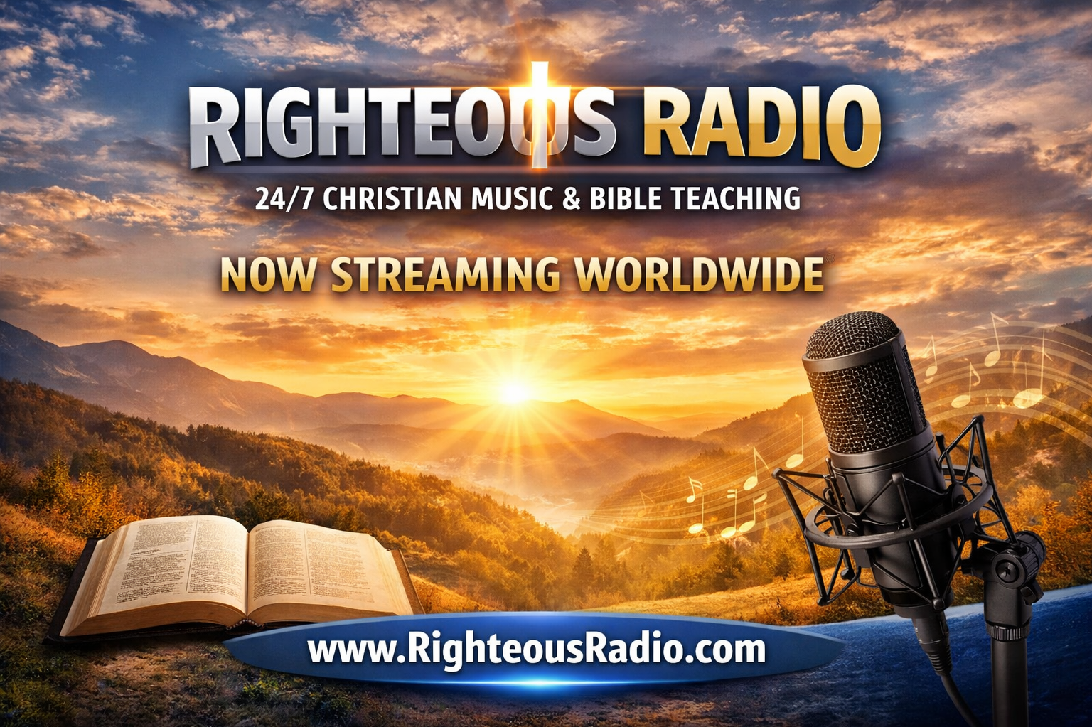 Righteous Radio Launches 24/7 Christian Music and Bible Teaching Station