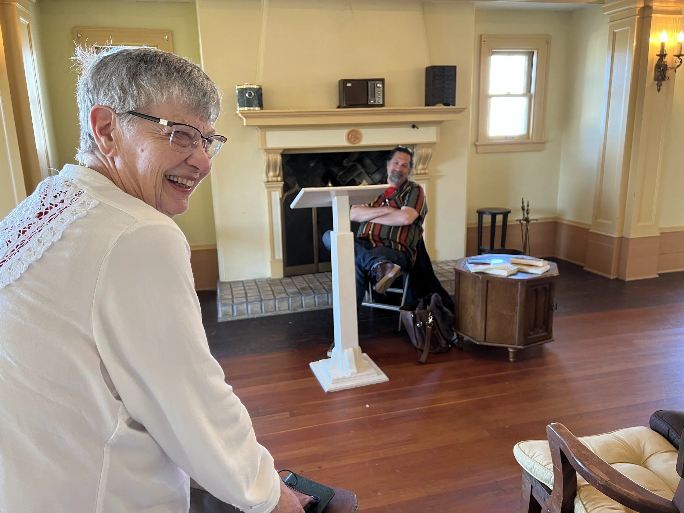 Jane in Hellenistic Philosophy class with Seth