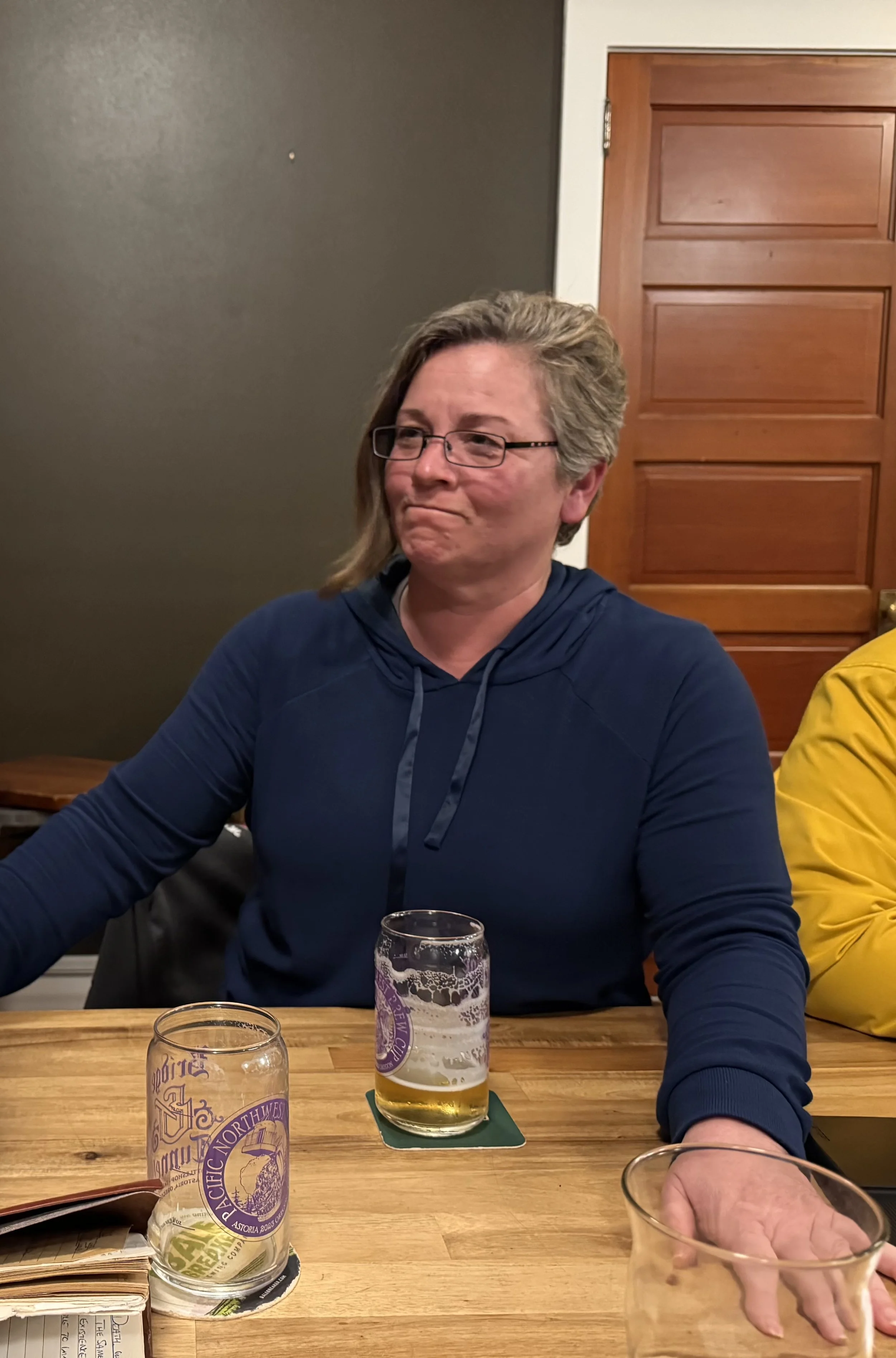 Ahsha smiling at the Scoundrels discussion