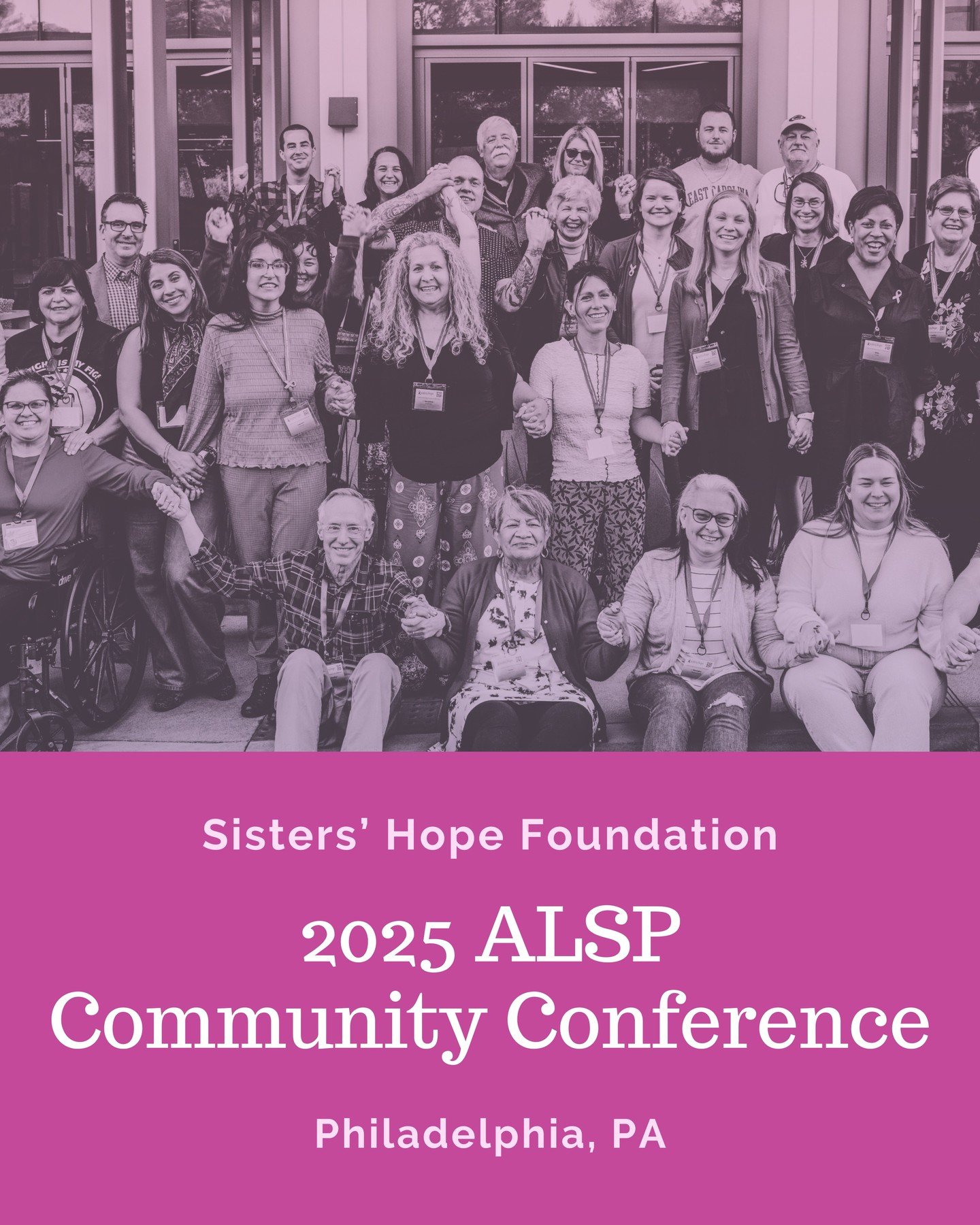 The countdown is on! Two days until the ALSP community is together in Philadelphia!

 We'll be reminiscing on all that has been accomplished and looking forward to the future of the latest breaking research and advancements as we work toward a cure f