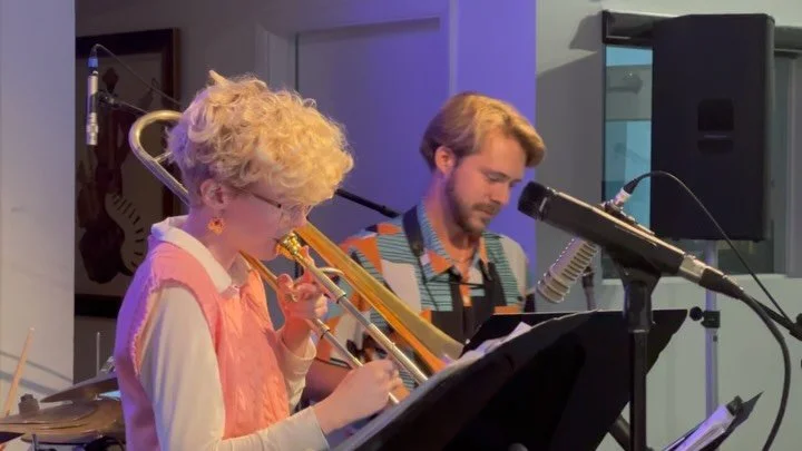Some fun moments from my show on @wdna_miami last week! So grateful to share some compositions of mine with this crew!

🎥 @michaelgasparimusic 

#Jazz #Trombone #Brass #Music #MusicSchool #Musician #WomenInJazz #JazzMusic #JazzTrombone #femalemusici