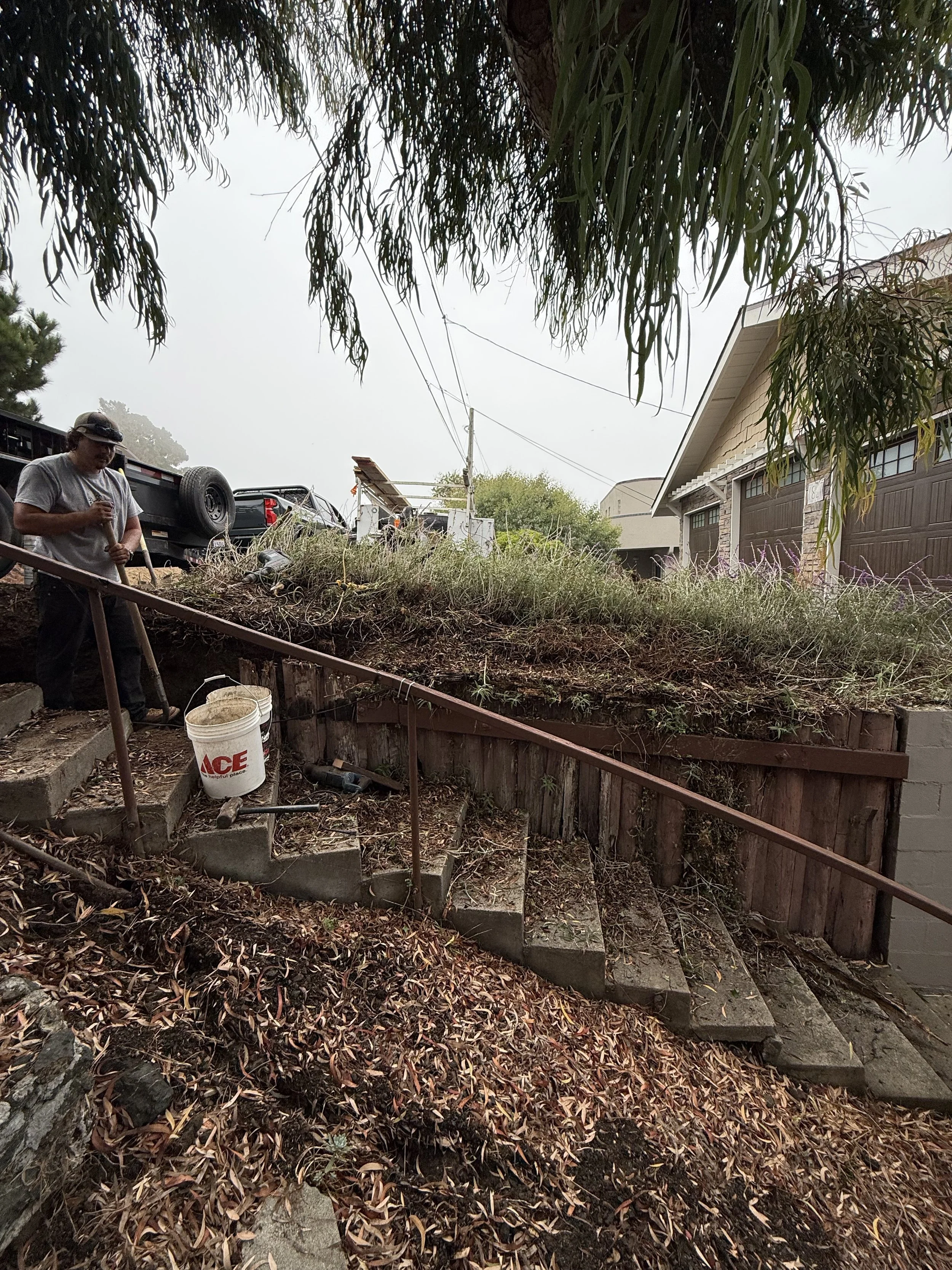 Cambria retaining wall