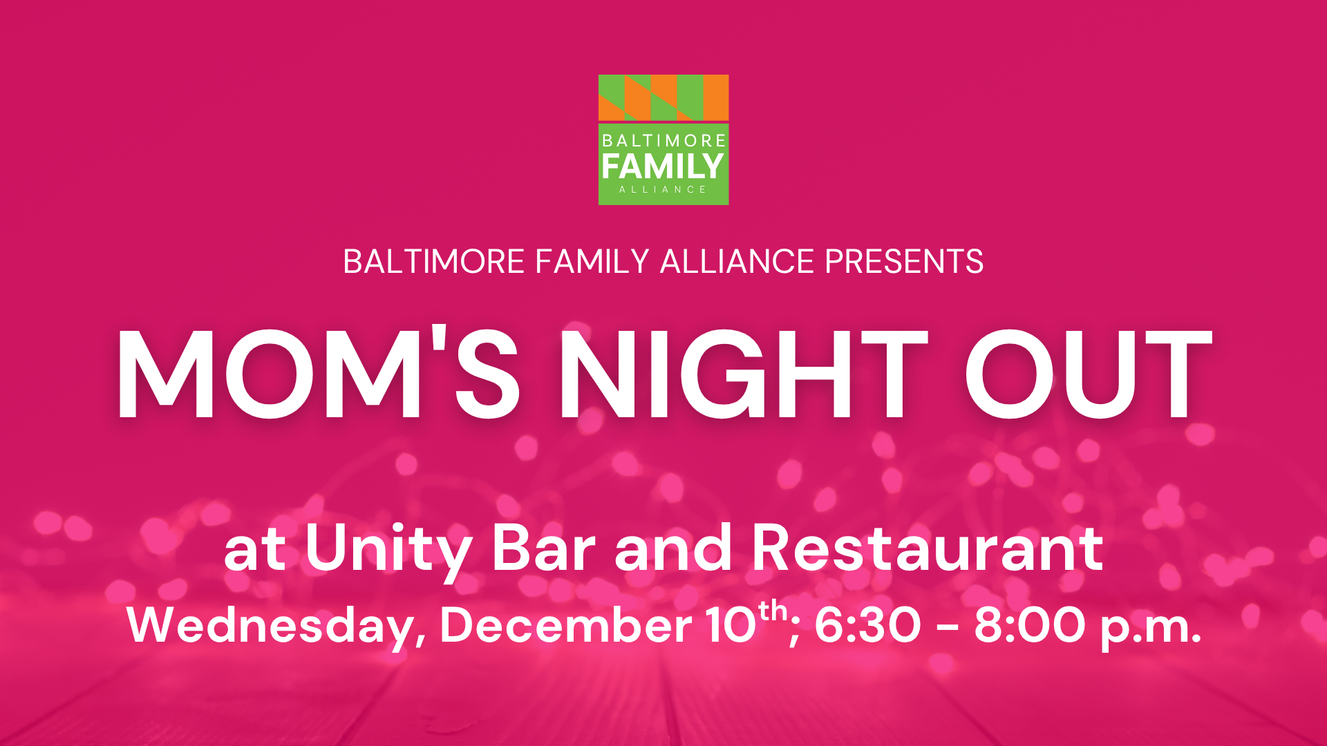Mom's Night Out at Unity Bar & Restaurant