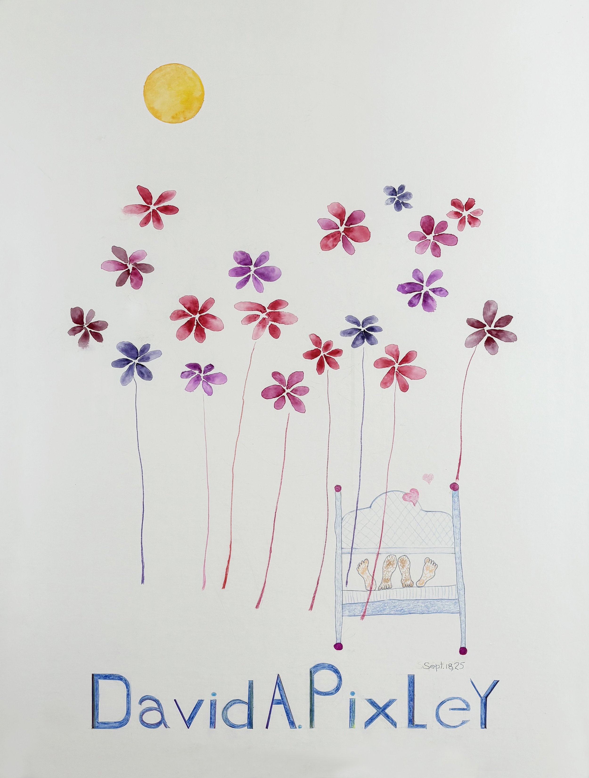 Number 64 - 25" x 33" 