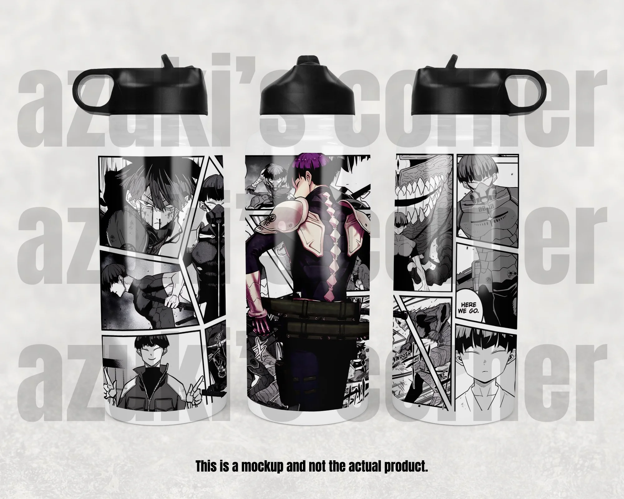 Anime Water Bottle, Sport Top, Canteen - 32 oz oz #022