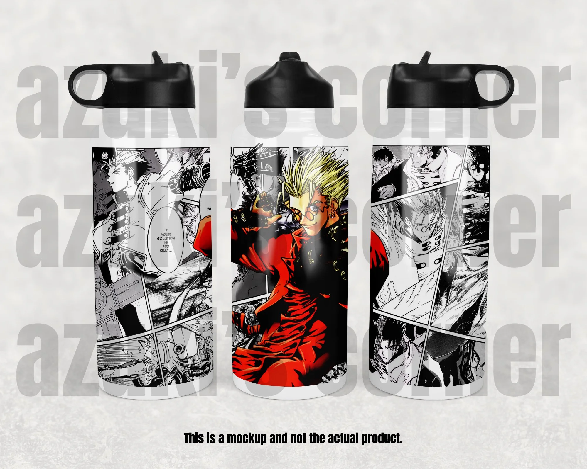 Anime Water Bottle, Sport Top, Canteen - 32 oz oz #025