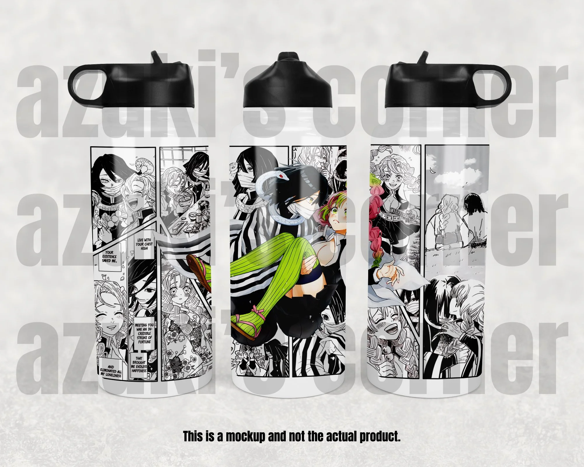 Anime Water Bottle, Sport Top, Canteen - 32 oz oz #024