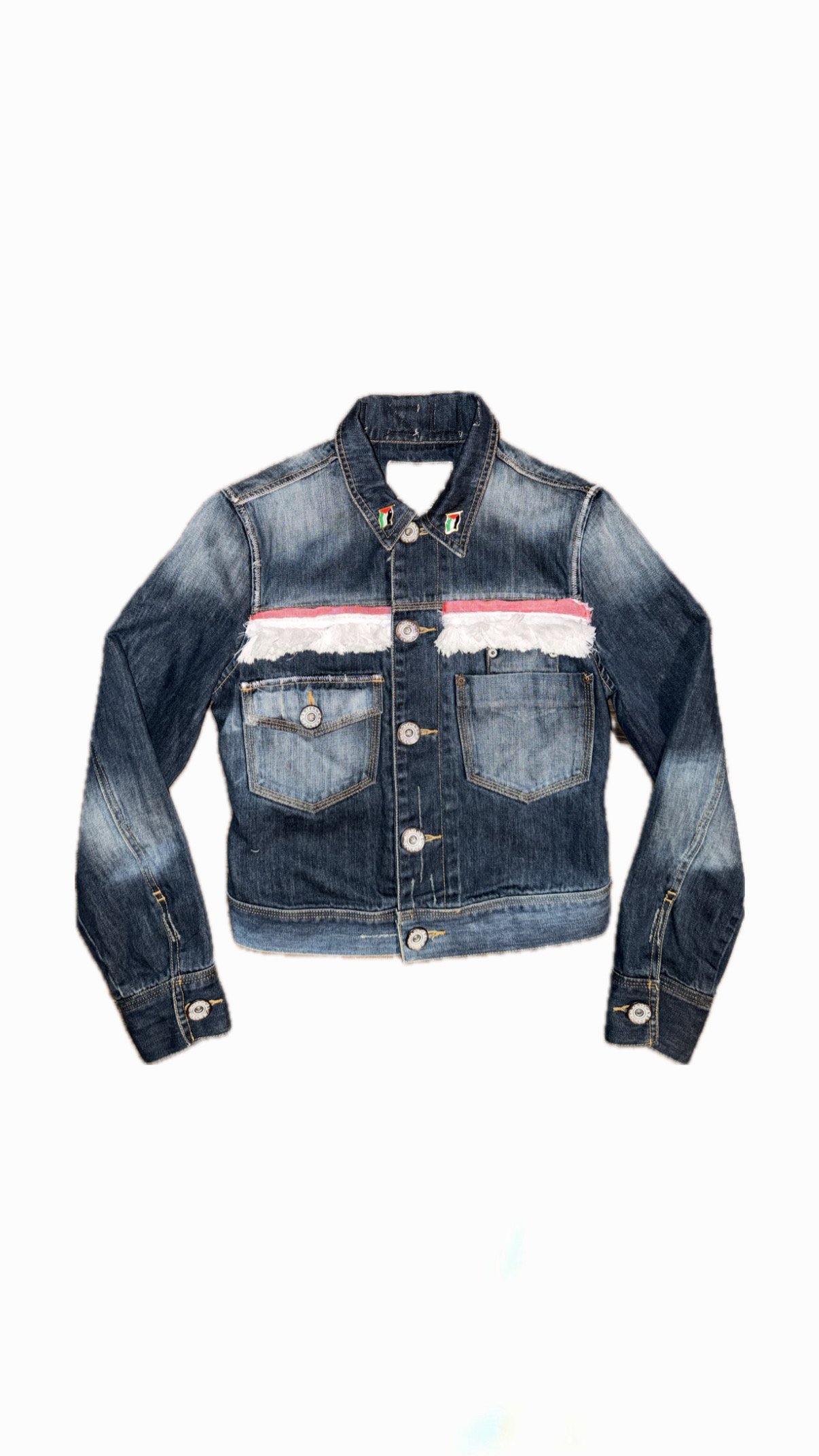 KUFFIYEH DENIM JACKET