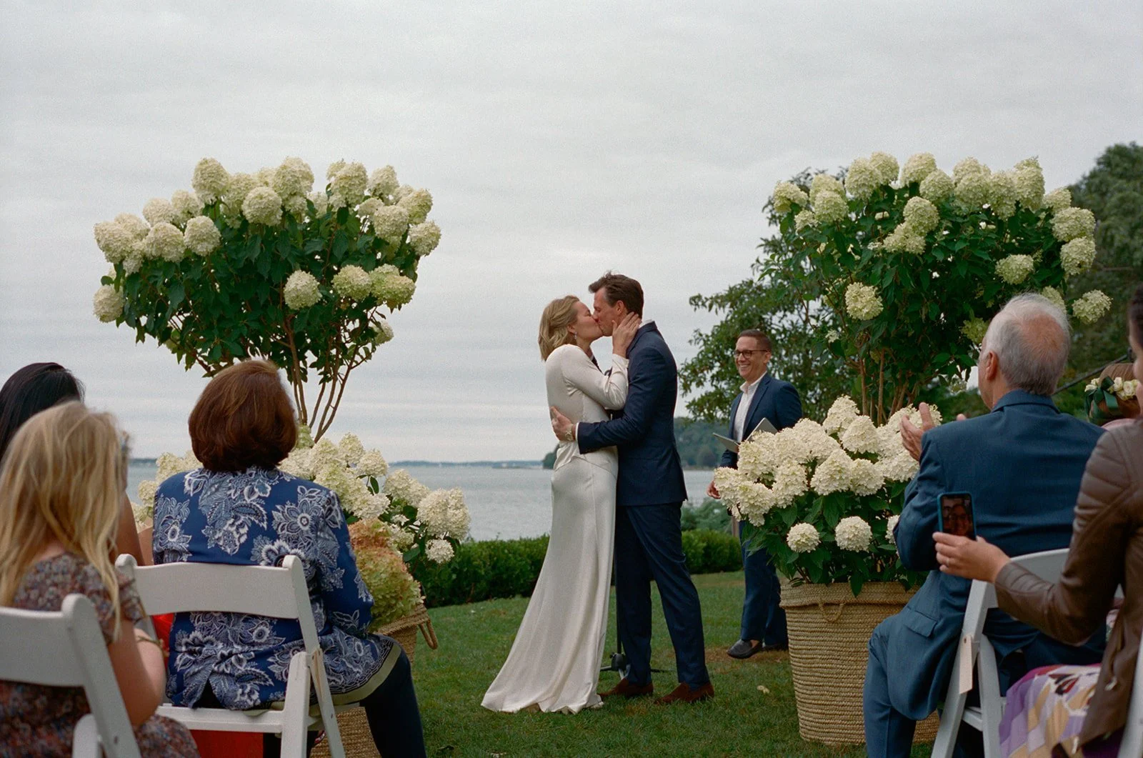 pridwin-hotel-wedding-first-kiss-hydrangeas-37.jpg