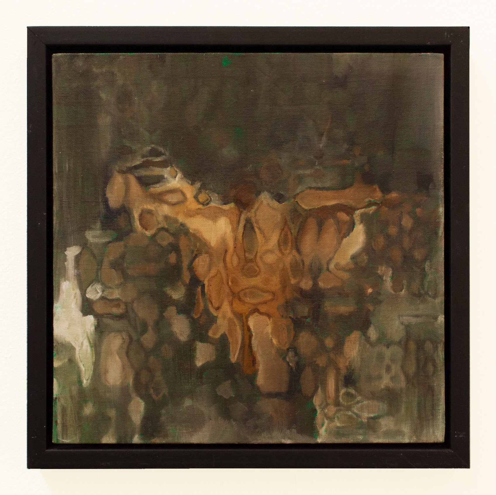 digitus auranticus II, Öl auf Malplatte, 30 x 30 cm, 2022