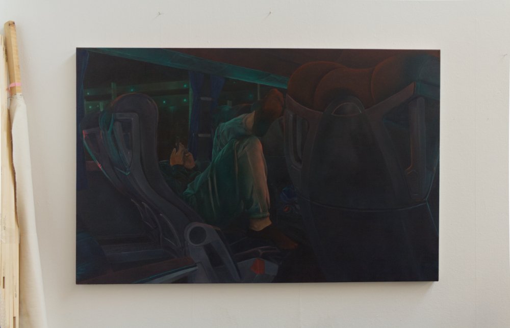 s - pain MAD, Öl auf Leinwand, 115 x 110 cm, 2024
