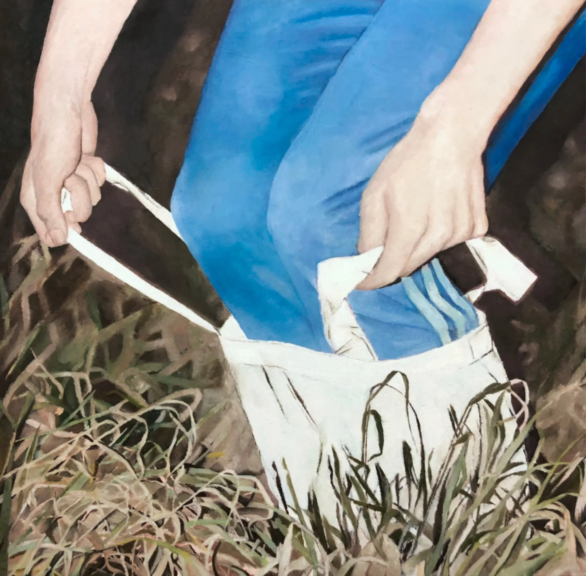 How do you run before learning to walk, Öl auf Holz, 40 x 40 cm, 2026, 1000€
