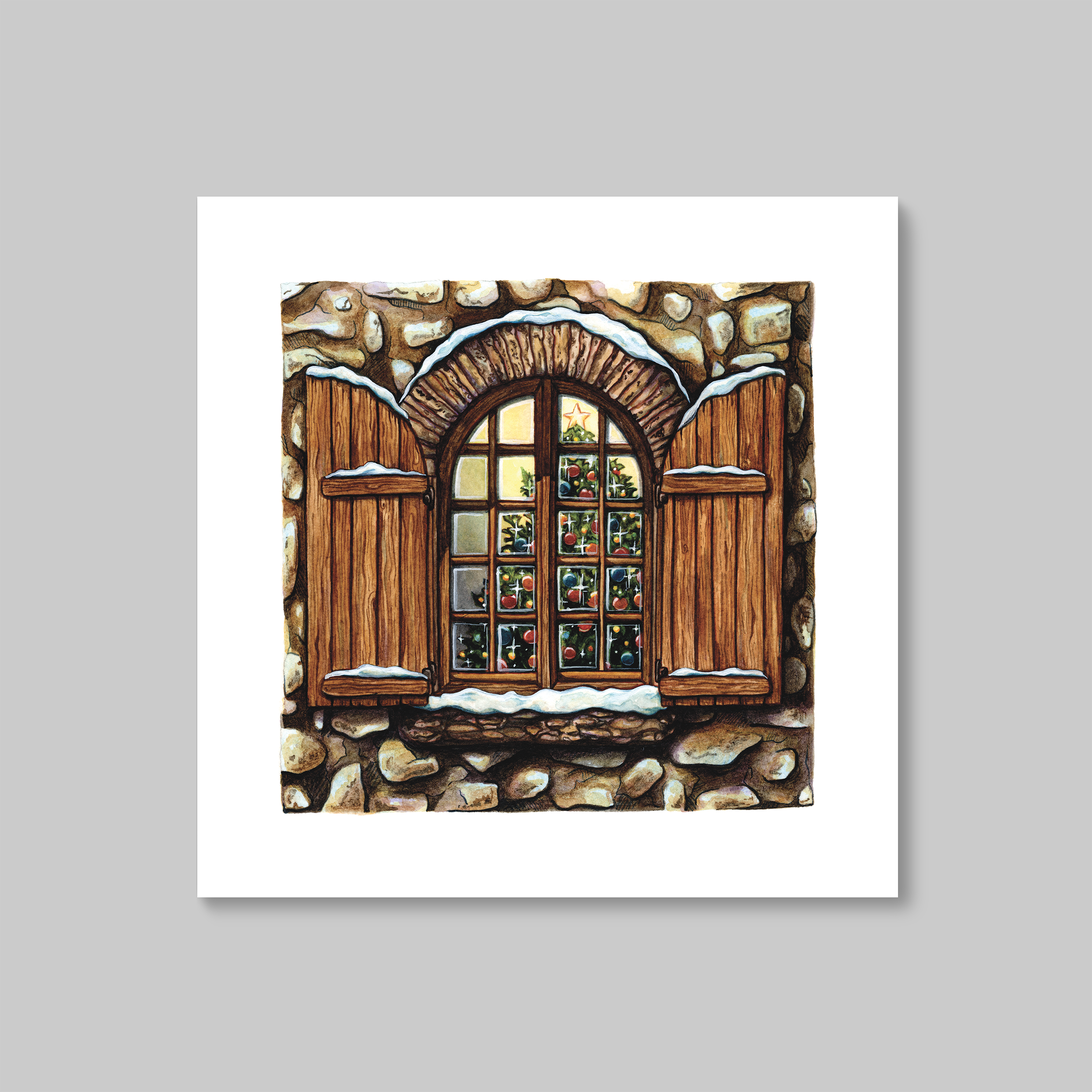 Cottagecore Christmas Print