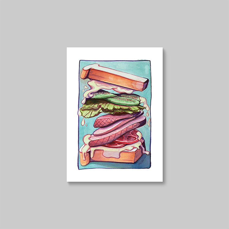Sandwich Stacker Print