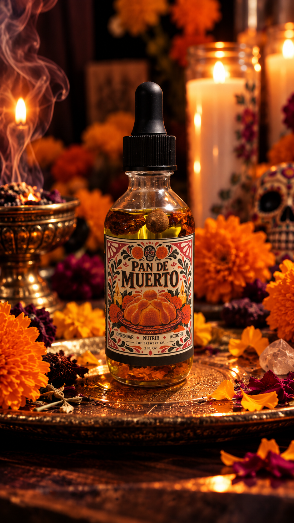 Pan de Muerto — Offering, Hospitality & Sustenance Ritual Oil