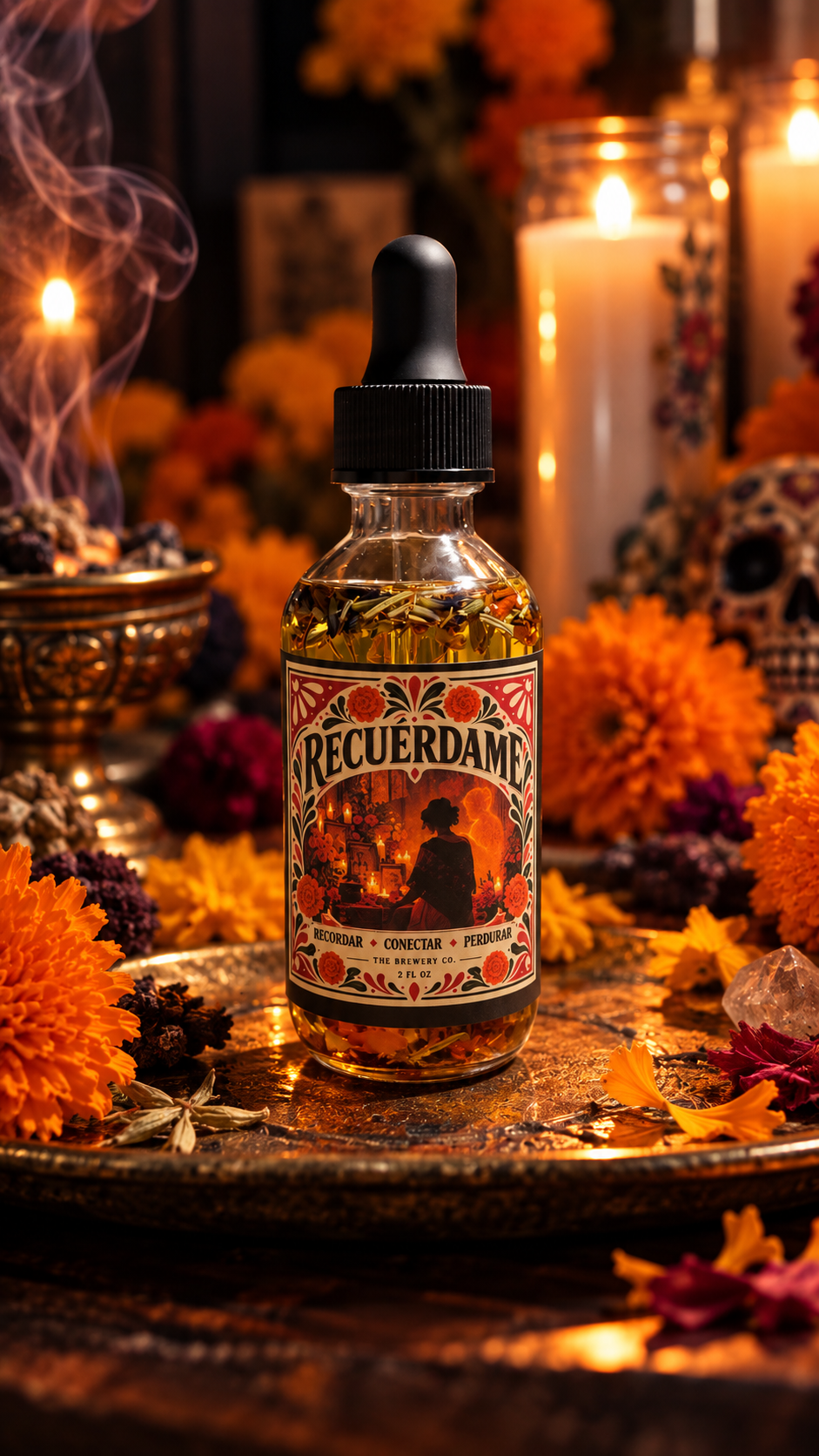 Recuérdame — Grief, Remembrance & Ancestral Connection Ritual Oil