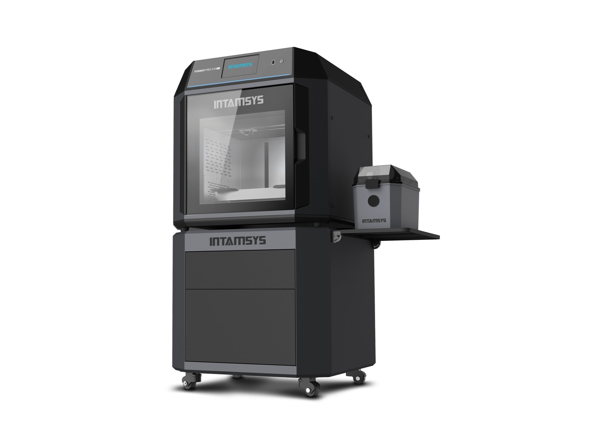FUNMAT PRO 310 NEO industrial 3D printer with IDEX, 350℃ dual nozzles, 100℃ chamber, and 29 engineering materials, ABS+, ABS, ABS-GF, ABS-HS, ASA, PA12, PA6/66, PC, PC/ABS, PET-GF, PPA, etc.