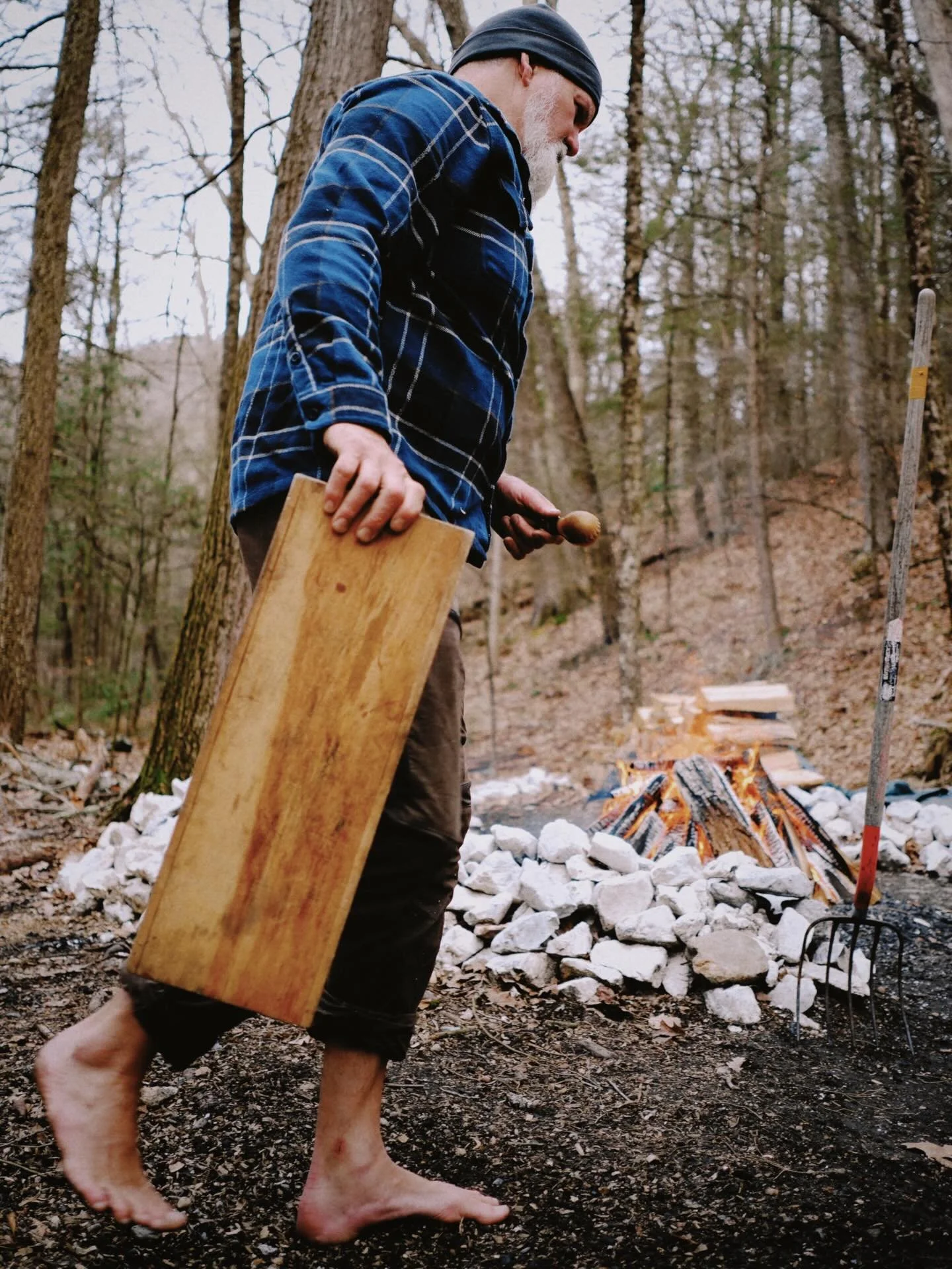 Chop wood. Carry water. Before the lodge. After the lodge.