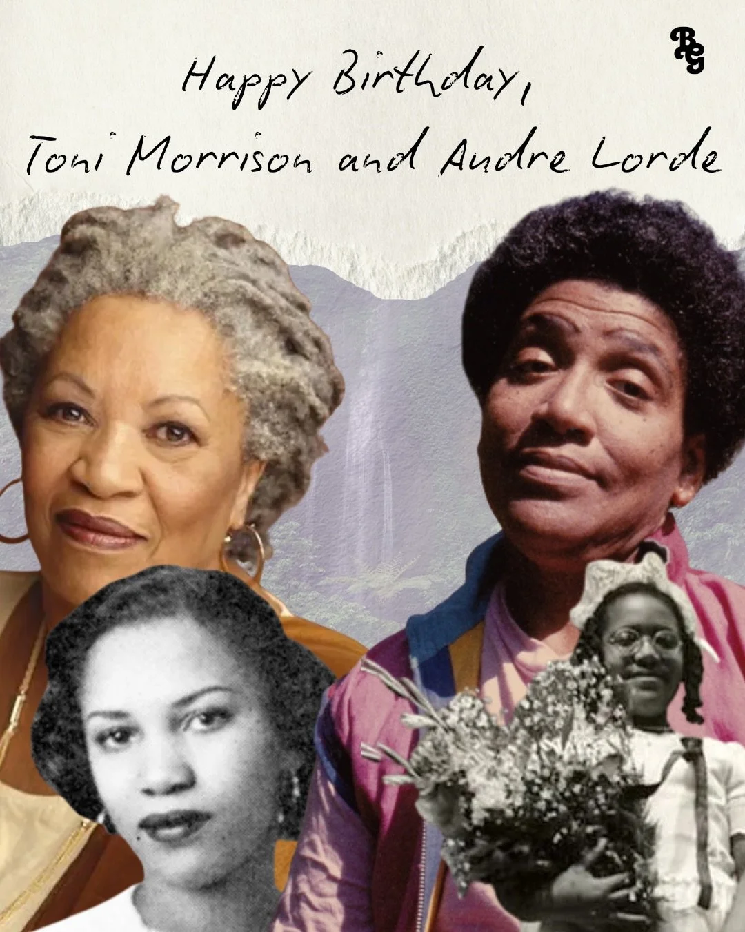 Today we honor Toni Morrison and Audre Lorde for the intellectual and spiritual technologies they gifted us, and for being incredible teachers, community members, and now- ancestors.

Their work meets so many Black girls and women at the intersection