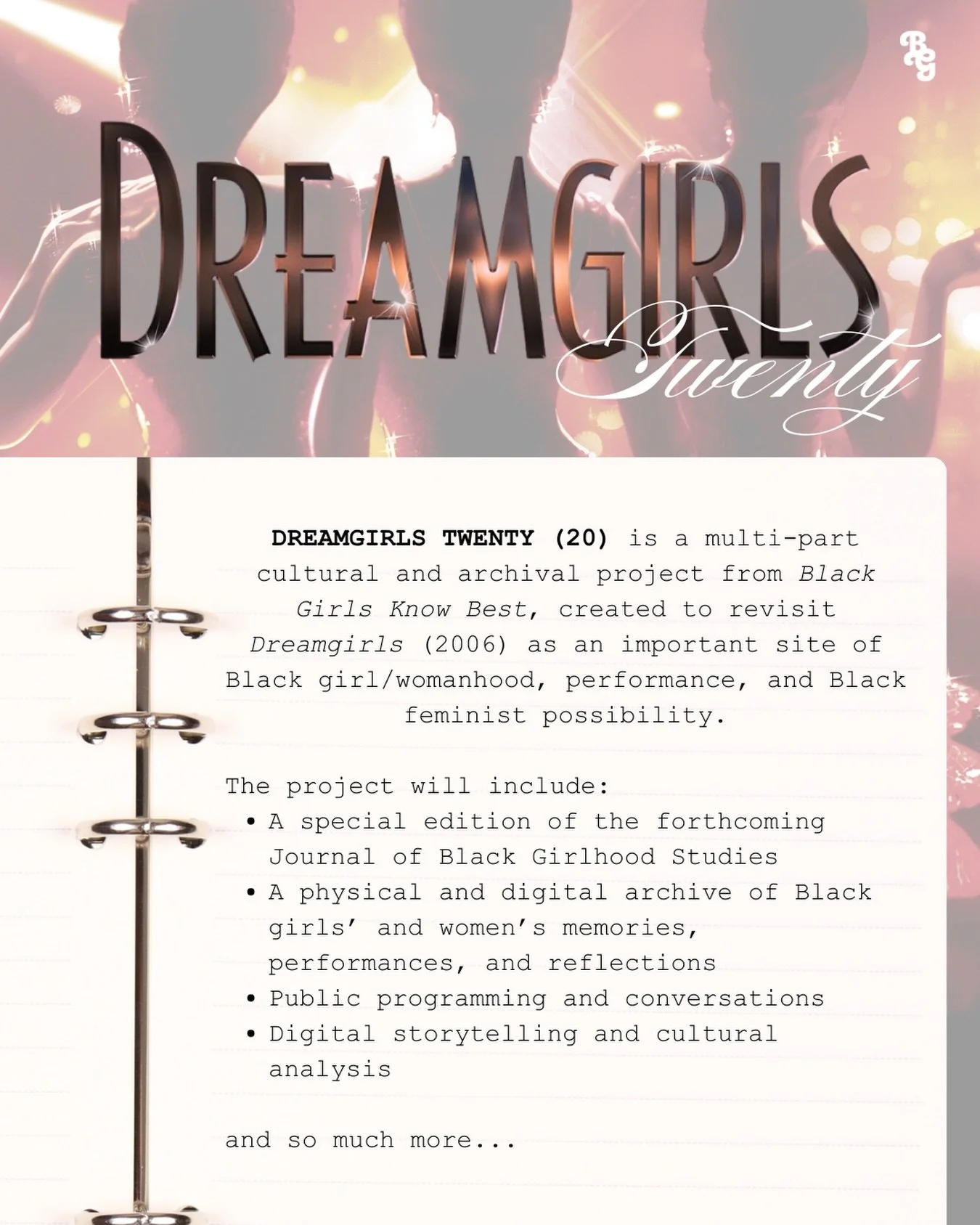 DreamGirls 20 🪩✨

More info soon.