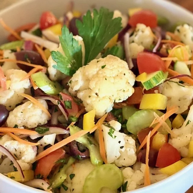 Mediterranean Cauliflower Salad