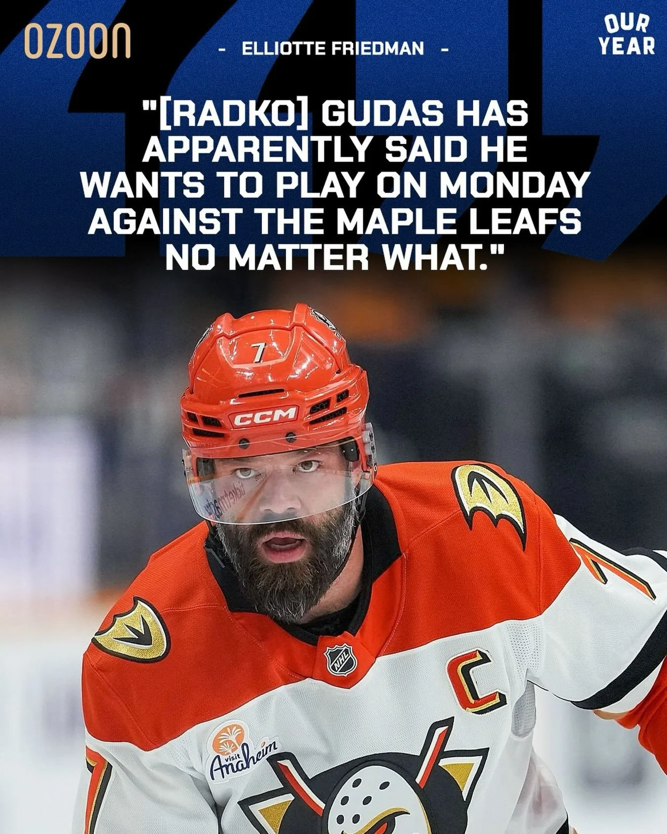 &ldquo;He recognizes that the Leafs want a piece of him and he wants to play.&rdquo;

Gudas was in a walking boot yesterday.

#torontomapleleafs #leafsnation #ouryear