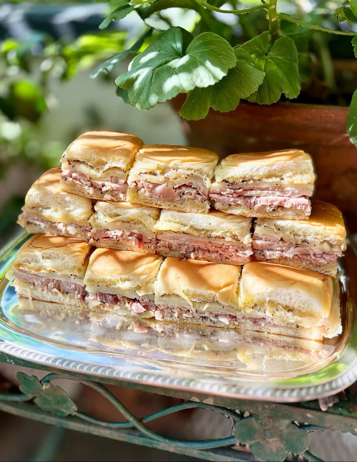 Little House Green Grocery homemade ham biscuits