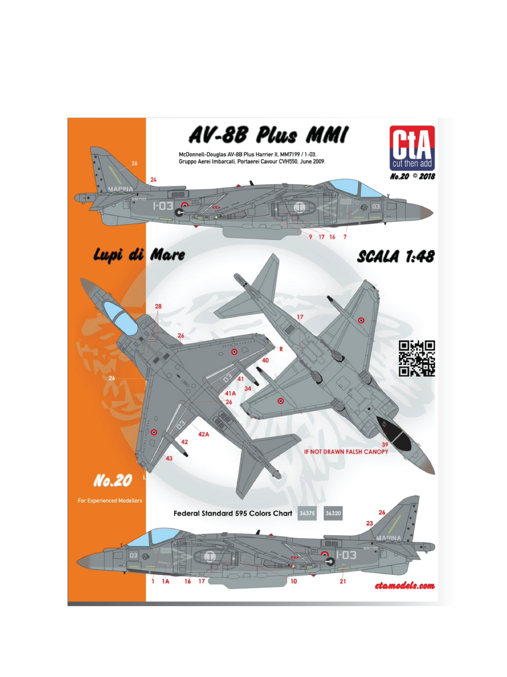 CTA-020 1:48 AV-8B Plus MMI "Lupi di Mare"